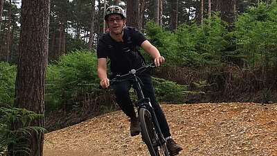 Pupil on Mountain Bike