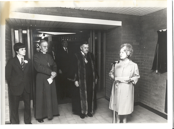 Queen Elizabeth, the Queen Mother Opens the Music Building