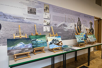 Displays in the Edward Evans Building 