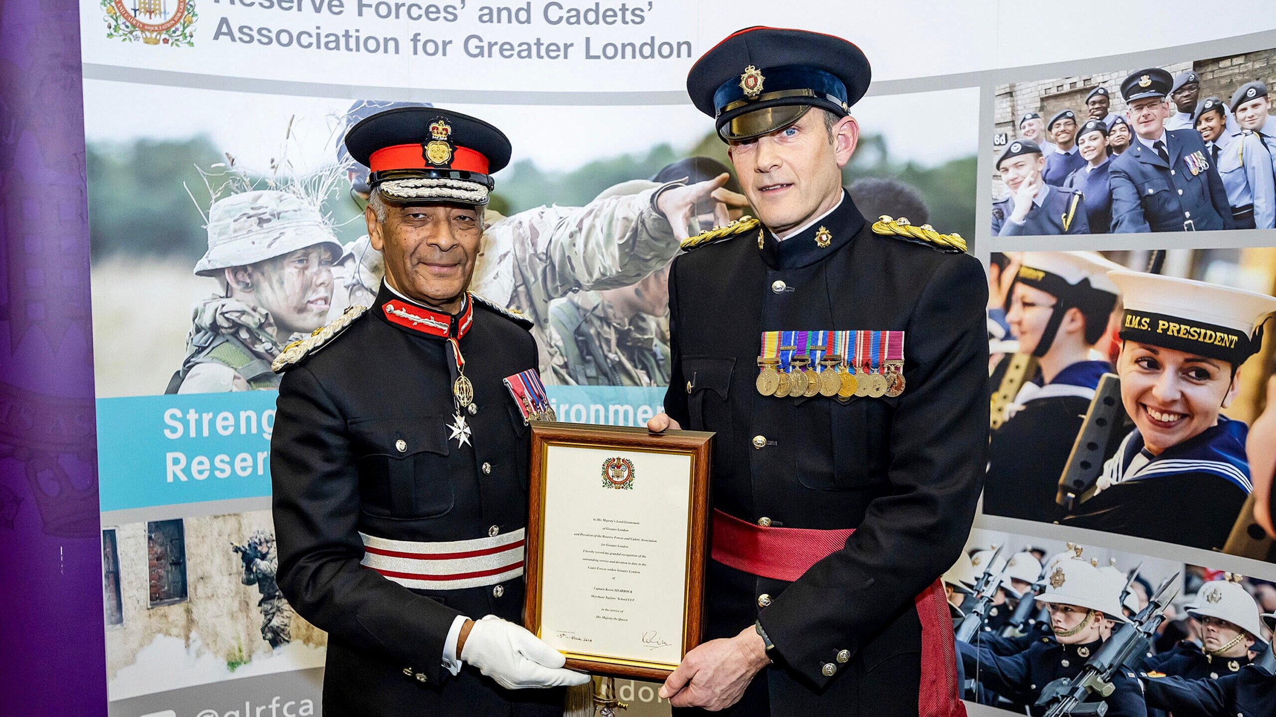 Capt Sharrock Awarded Lord Lieutenant #39 s Certificate for Meritorious
